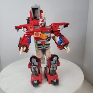 Hasbro Transformers Robots in Disguise Optimus Prime Super Class 2001 WORKS!